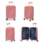 Voir la diapositive 3 : Bleucerise Lot 3 valises rigides dont 1 valise cabine Travel Light TSA Polypropylène