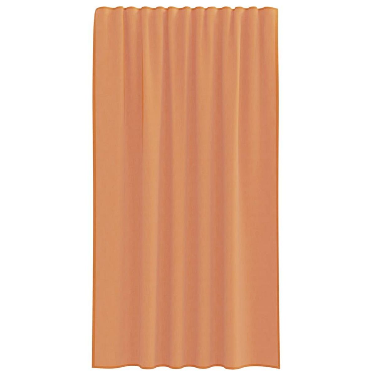 VIDAXL Rideaux en voile avec boucles 2 pcs terre cuite 140x175 cm