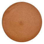SECRET DE GOURMET Set de Table Rond  Tressé  38cm Terracotta