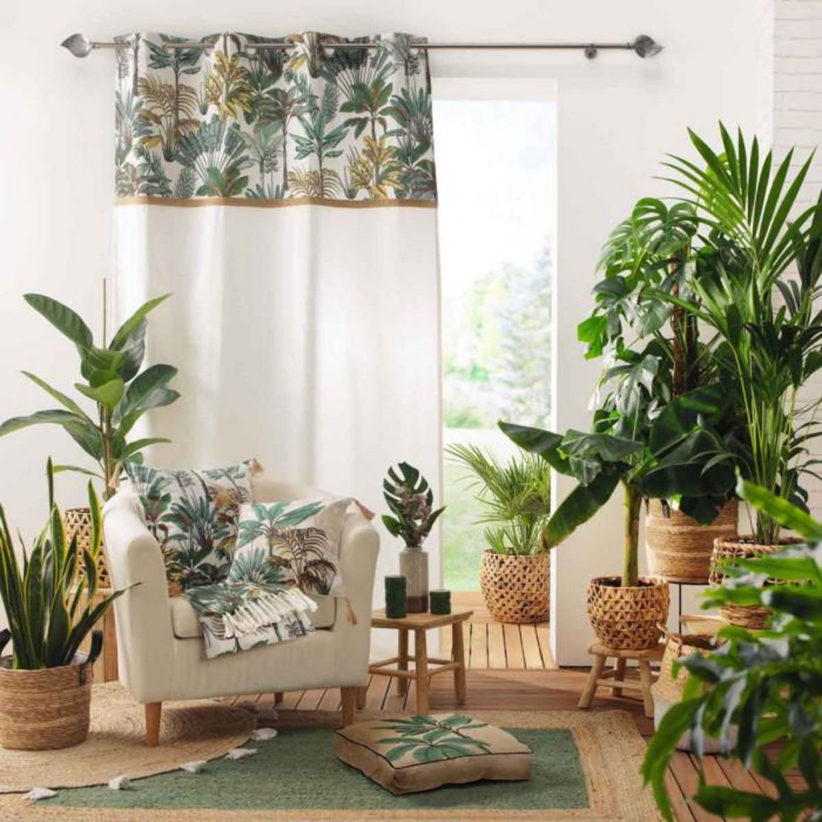 Paris Prix Rideau à Œillets  Balinesia  140x240cm Naturel