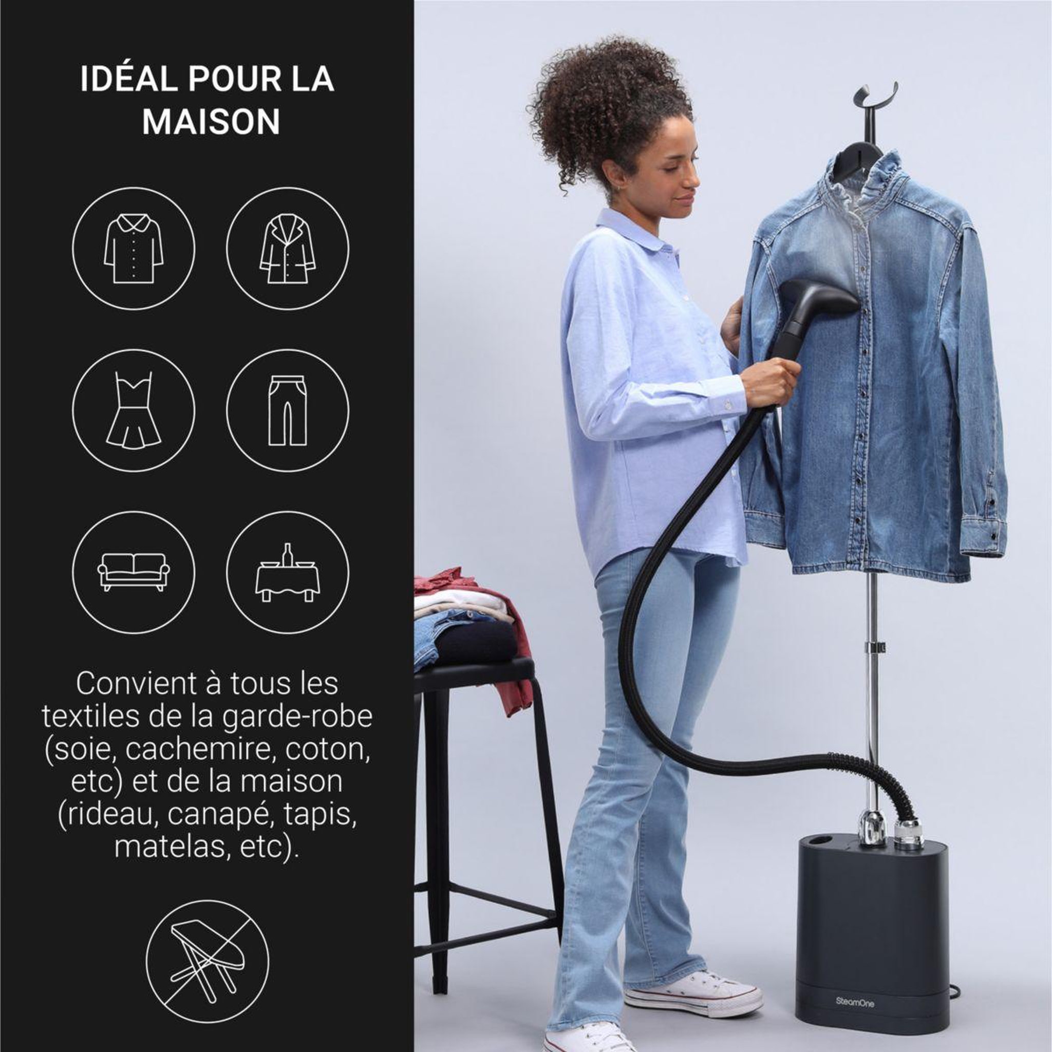 Voir la diapositive 3 : Steamone Défroisseur vapeur EUUNI2T Unilys 2