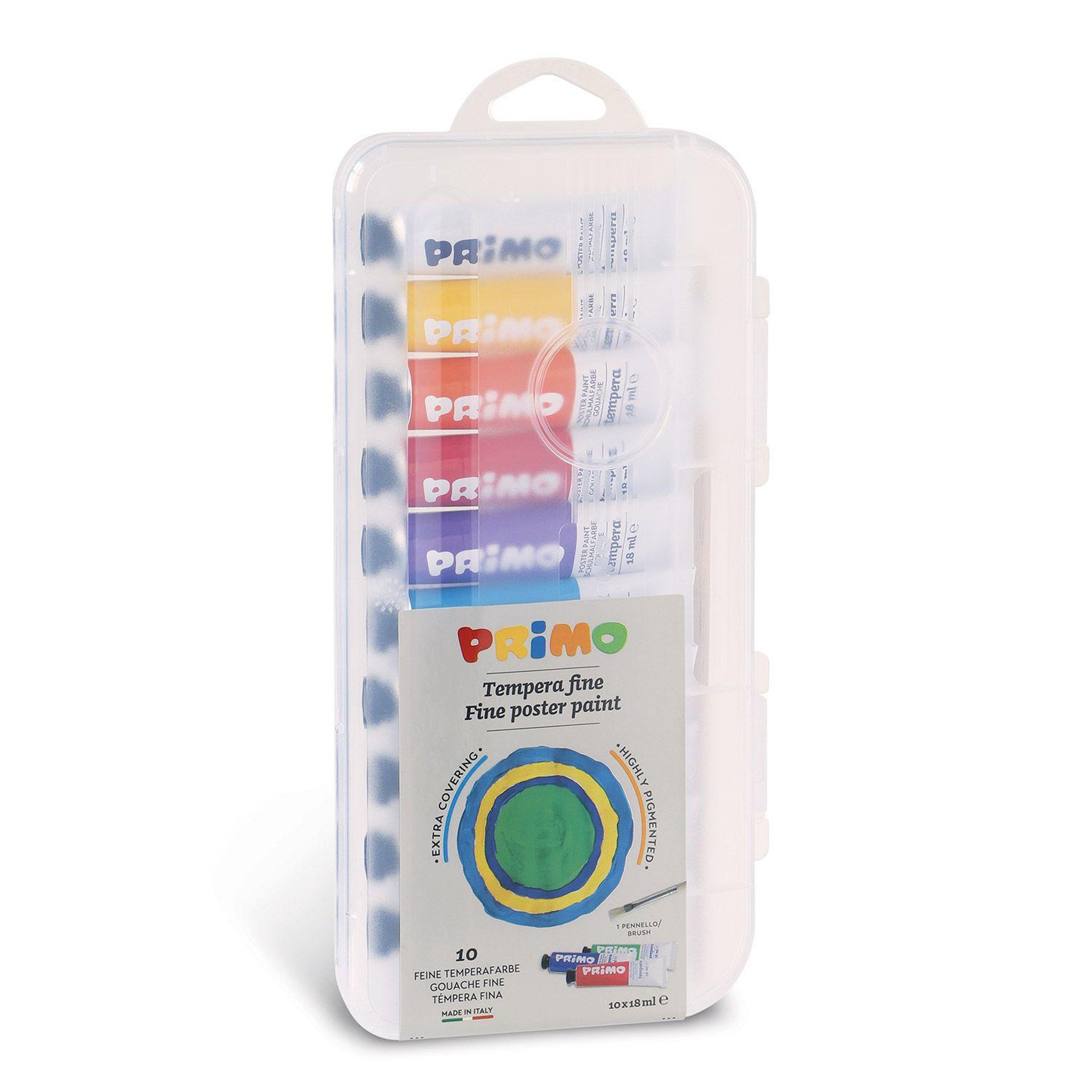 Voir la diapositive 3 : PRIMO 10 tubes de peinture gouache 18 ml