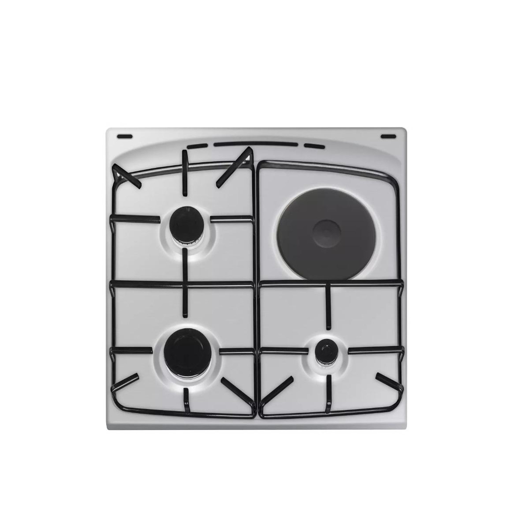 Voir la diapositive 4 : Fagor Cuisinière mixte 62l 4 feux silver - facm1003s