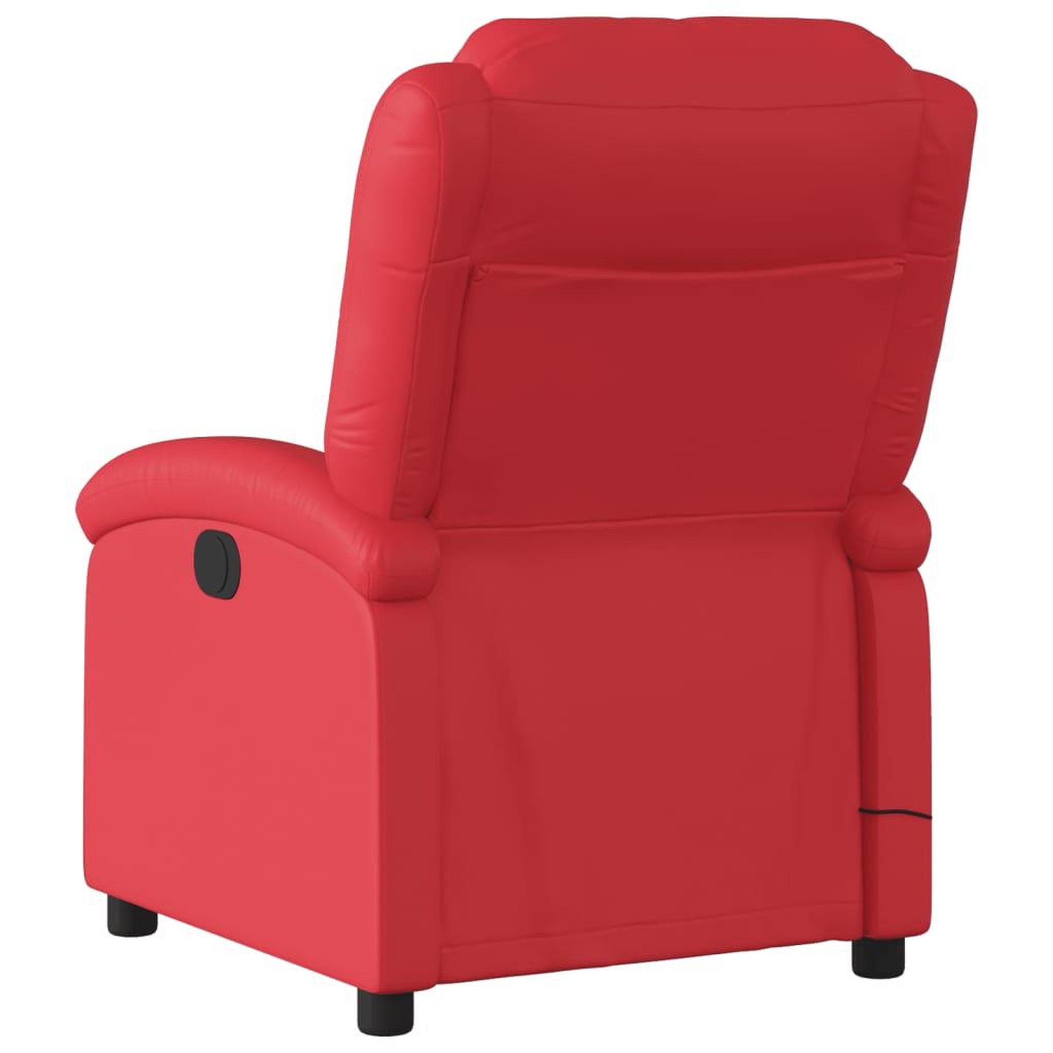 Voir la diapositive 5 : VIDAXL Fauteuil de massage inclinable electrique rouge similicuir