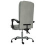 Voir la diapositive 5 : VIDAXL Fauteuil de massage inclinable de bureau Gris clair Velours