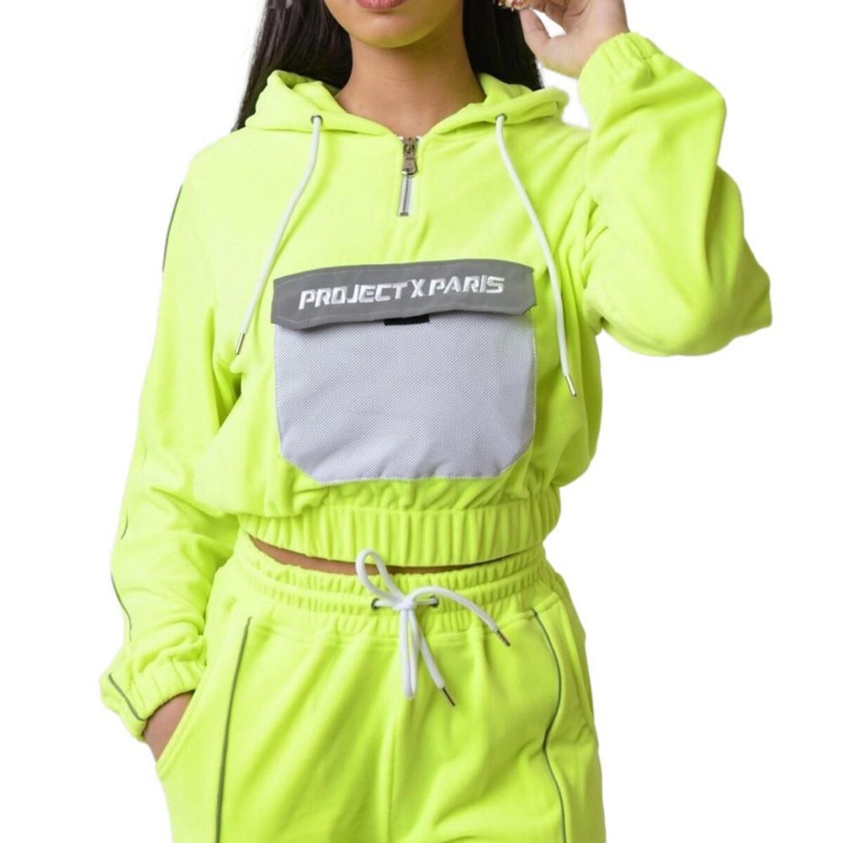 Sweat jaune fluo discount femme