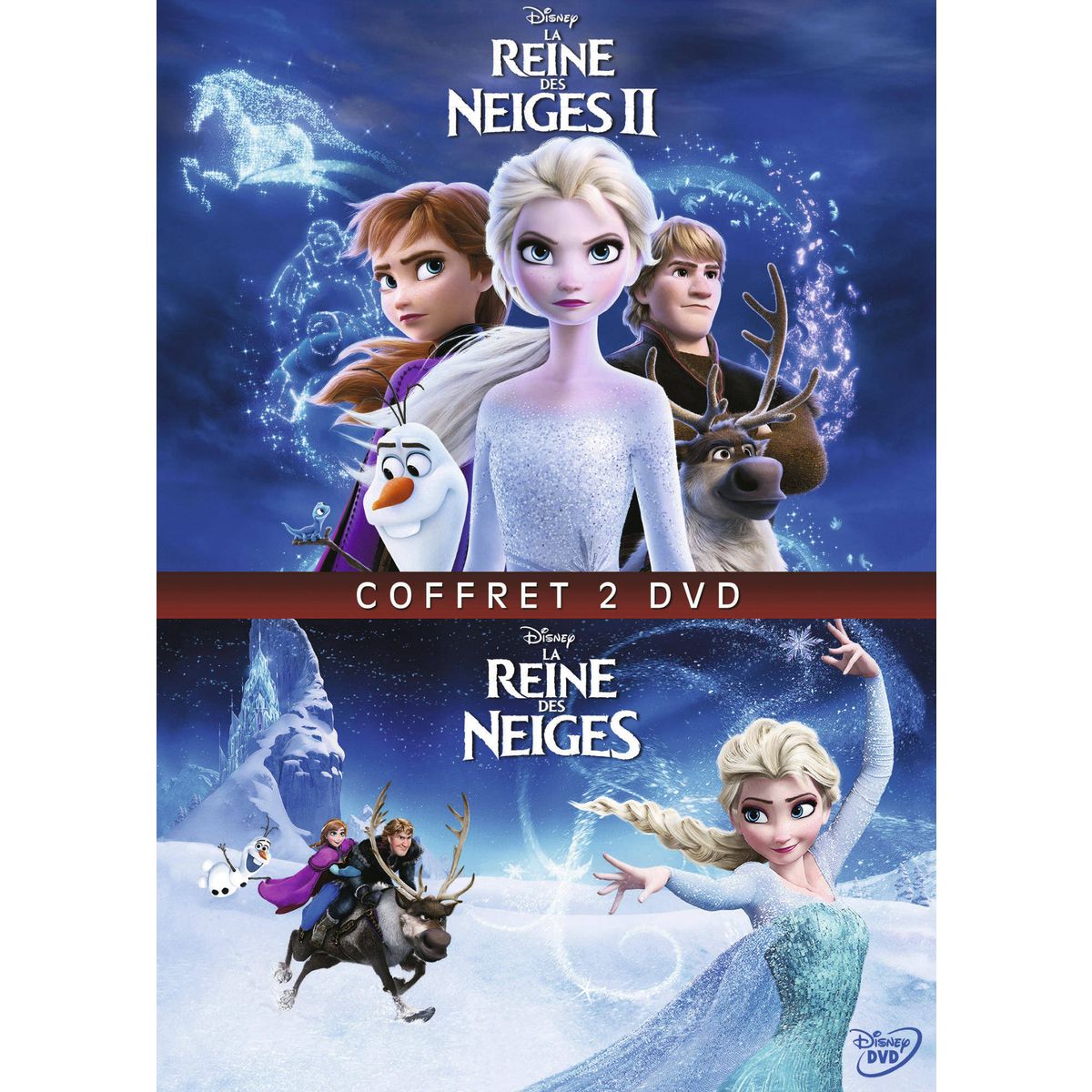 Coffret La Reine des Neiges 1 et 2 DVD