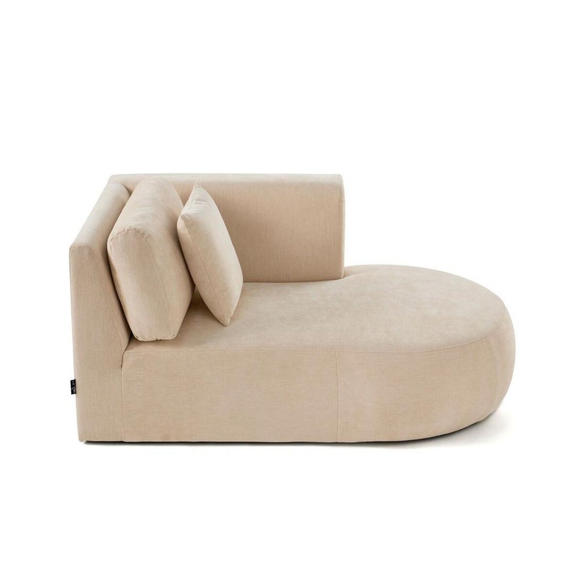 LISA DESIGN Santorini - module d'assise méridienne droit - en tissu texturé