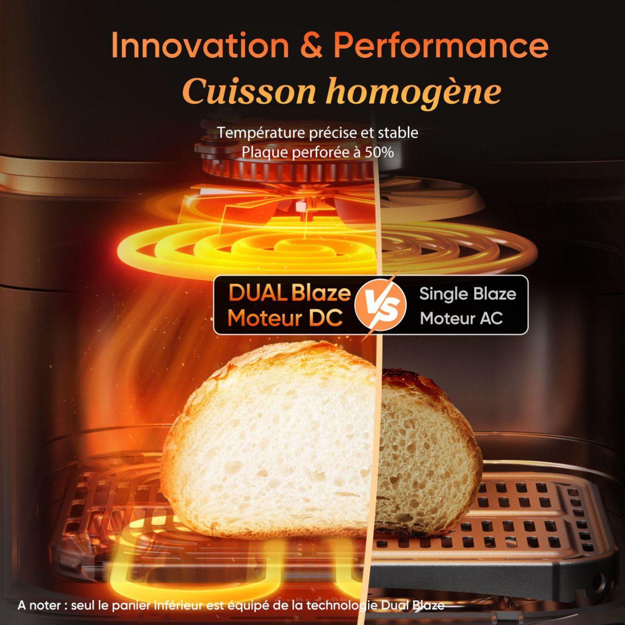 Voir la diapositive 4 : COSORI Friteuse sans huile kosp0040eun turbo tower pro smart, 10,8 l, panier céramique