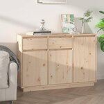 VIDAXL Buffet 110x34x75 cm bois massif de pin