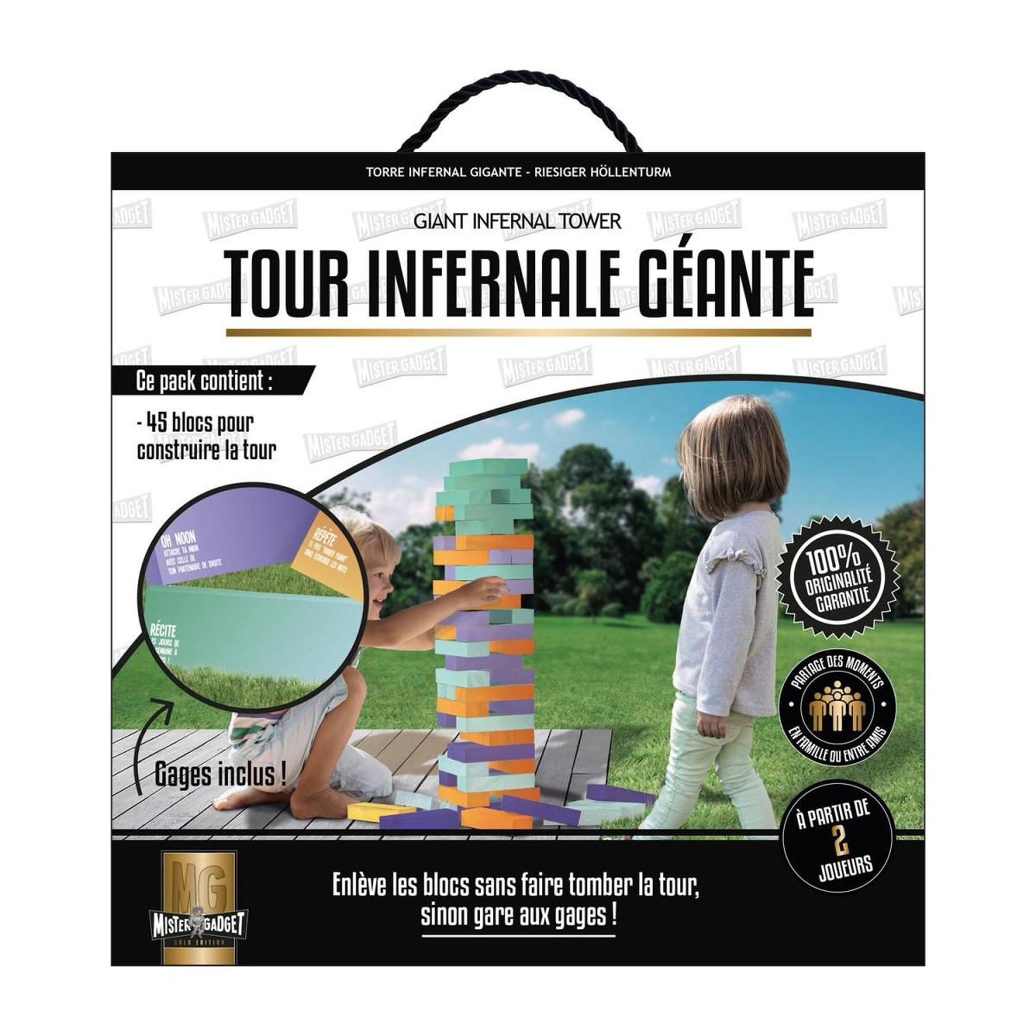 MISTER GADGET Jeu de la Tour Infernale  Géante  19cm Multicolore