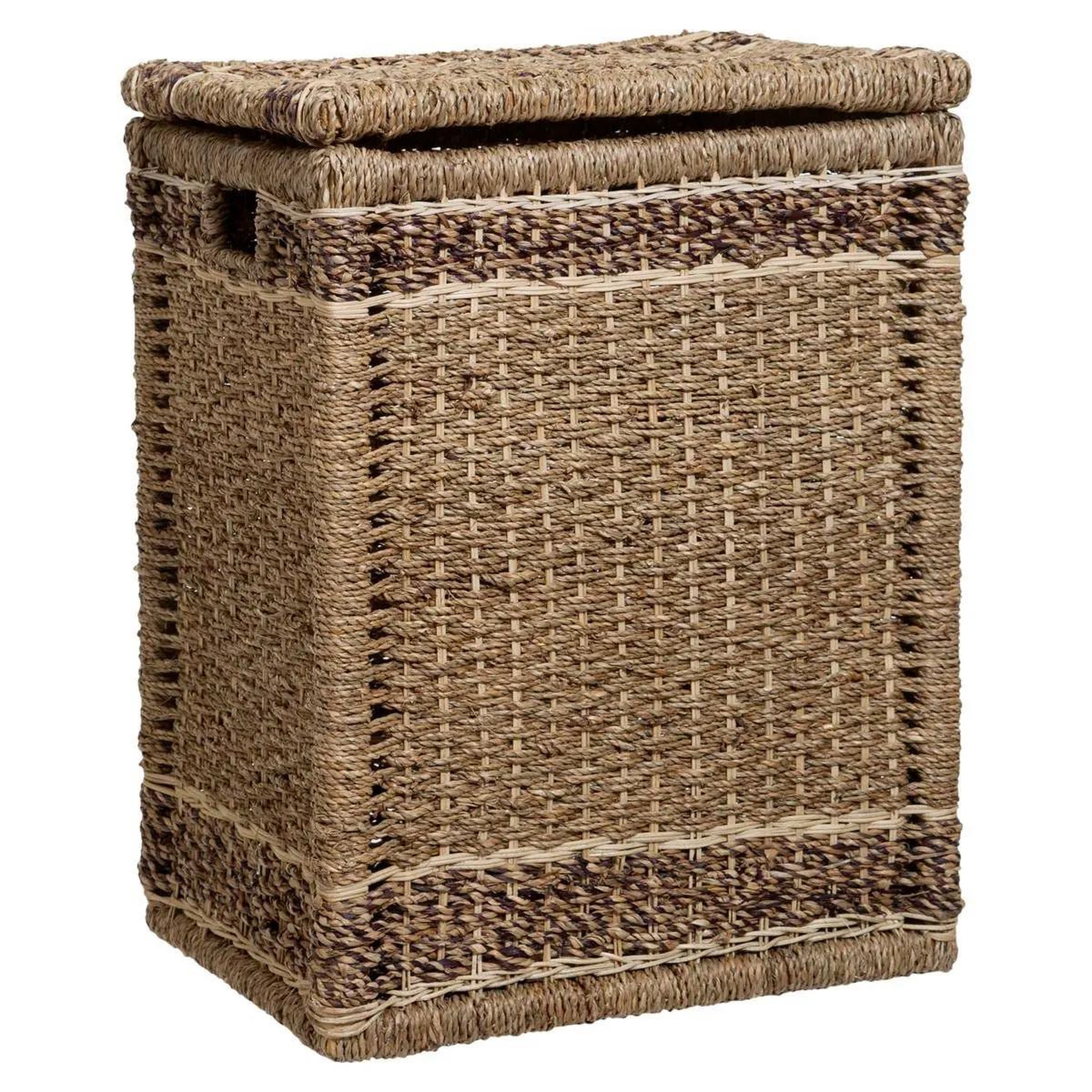 Voir la diapositive 2 : ATMOSPHERA Lot de 5 paniers rangement  tressé  60cm naturel