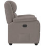 Voir la diapositive 4 : VIDAXL Fauteuil inclinable Taupe Tissu