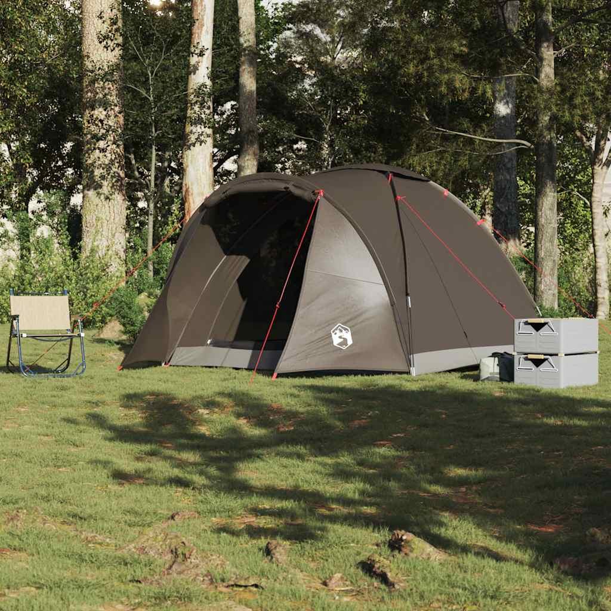 Voir la diapositive 3 : VIDAXL Tente de peche 2 personnes marron impermeable