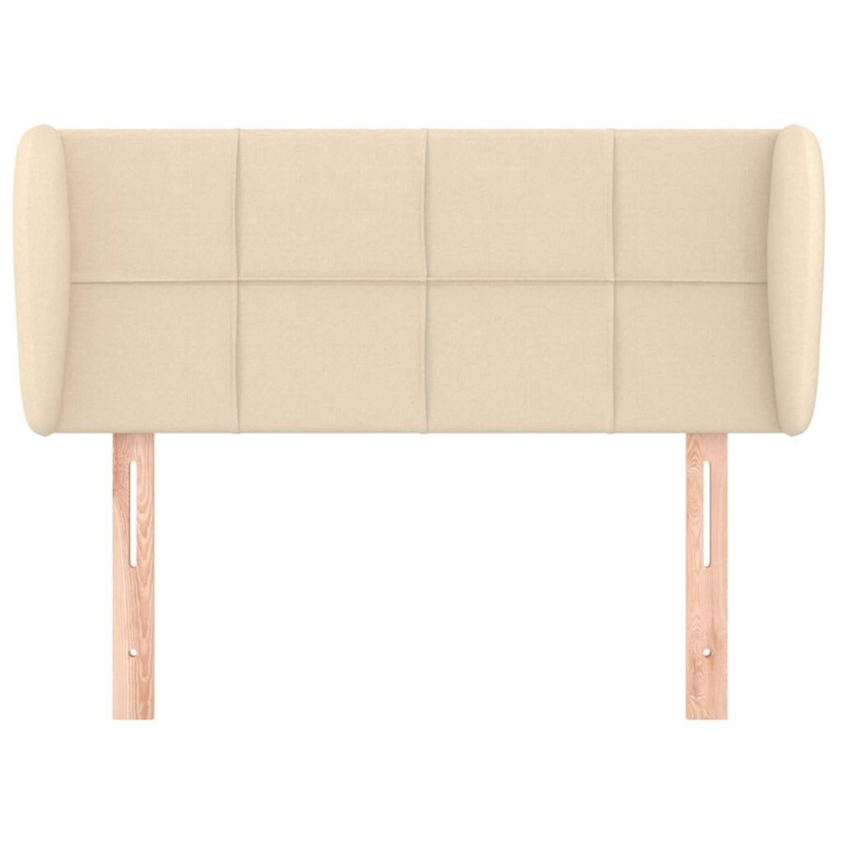 VIDAXL Tete de lit avec oreilles Creme 103x23x78/88 cm Tissu