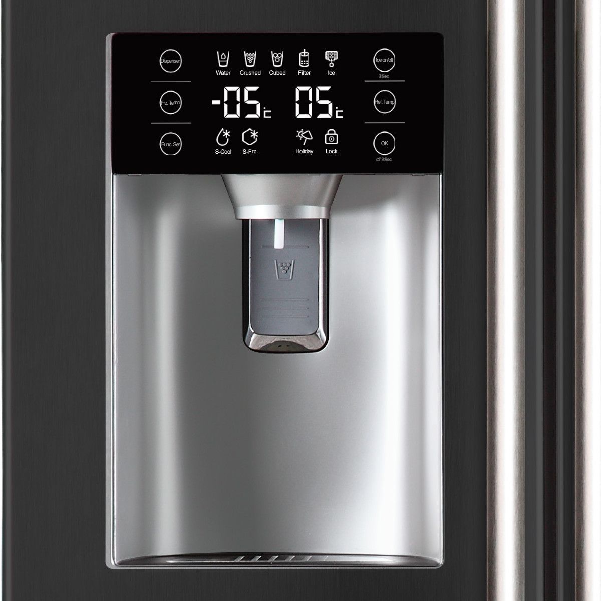 HAIER Réfrigérateur américain HRF-628AN6, 550 L, Froid No frost
