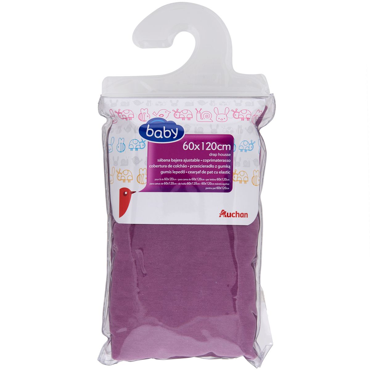 AUCHAN BABY Drap housse Jersey 