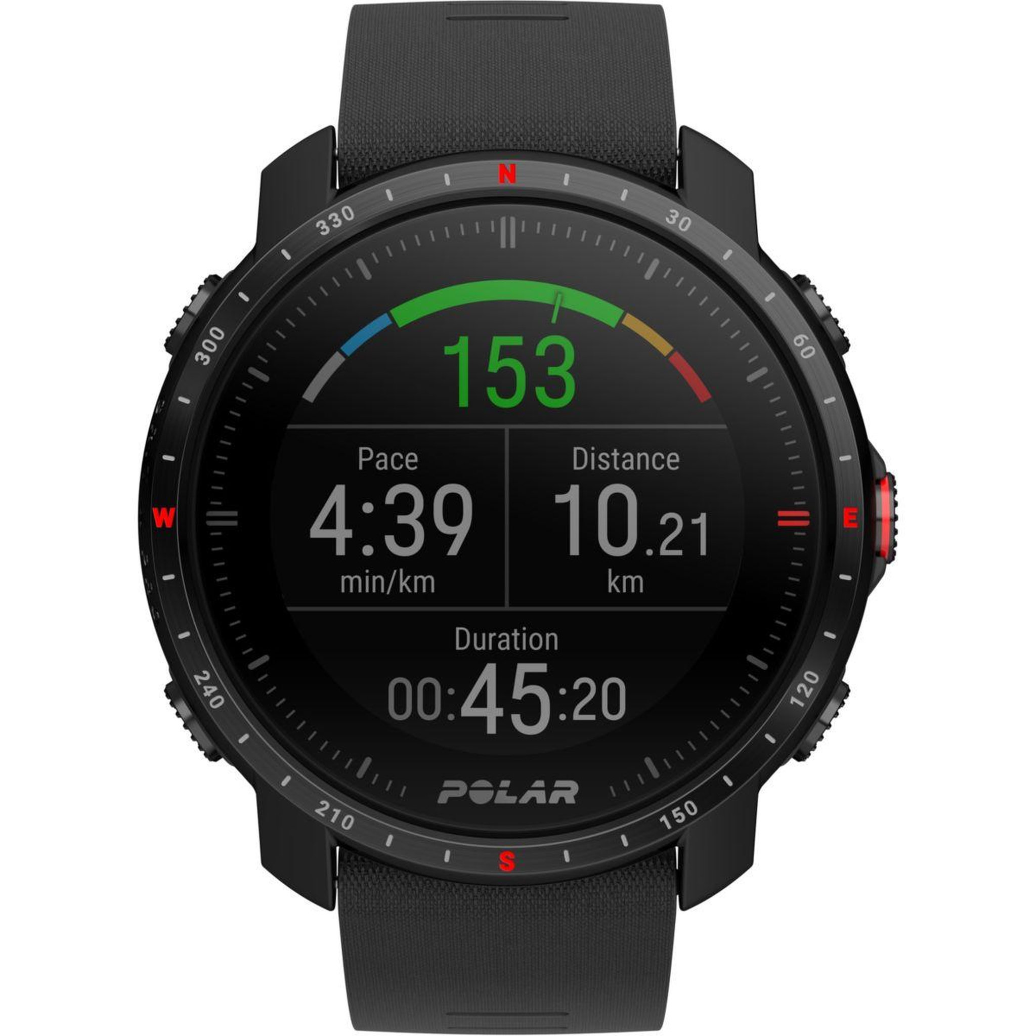 Voir la diapositive 3 : POLAR Montre sport grit x pro black sapphire m/l