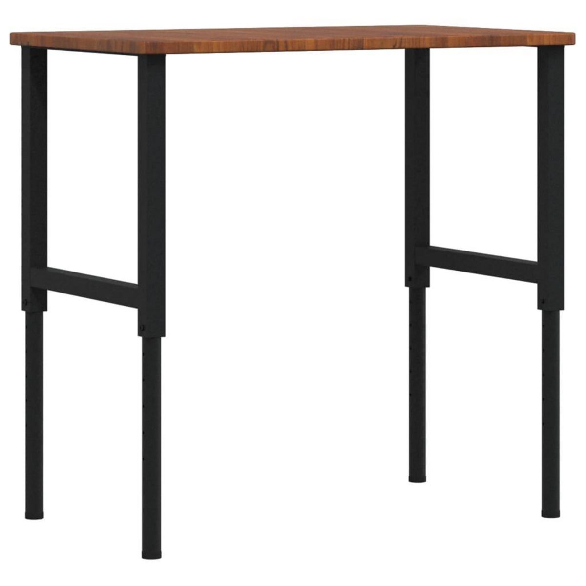 VIDAXL Etabli marron fonce bois de chene massif rectangulaire