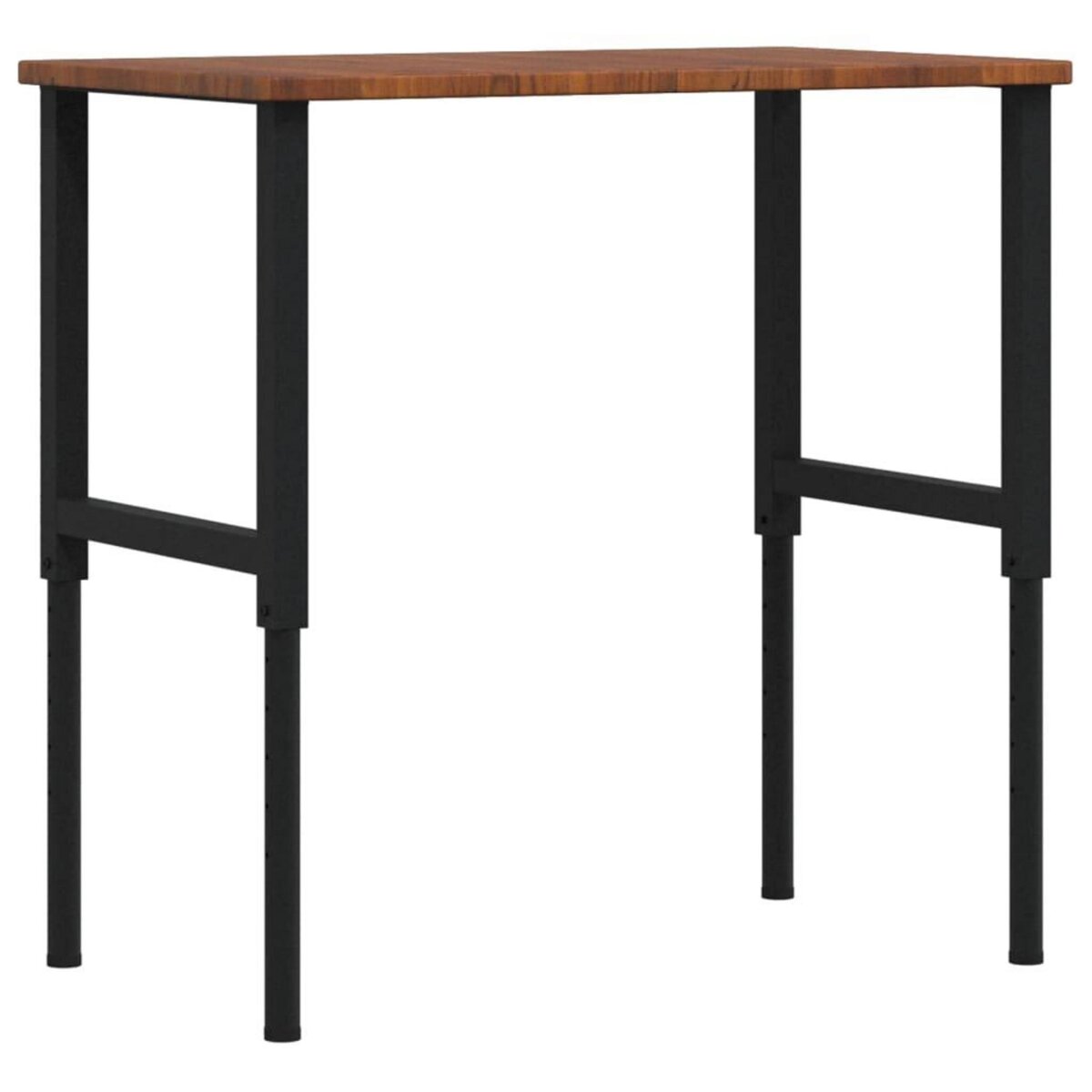 VIDAXL Etabli marron fonce bois de chene massif rectangulaire