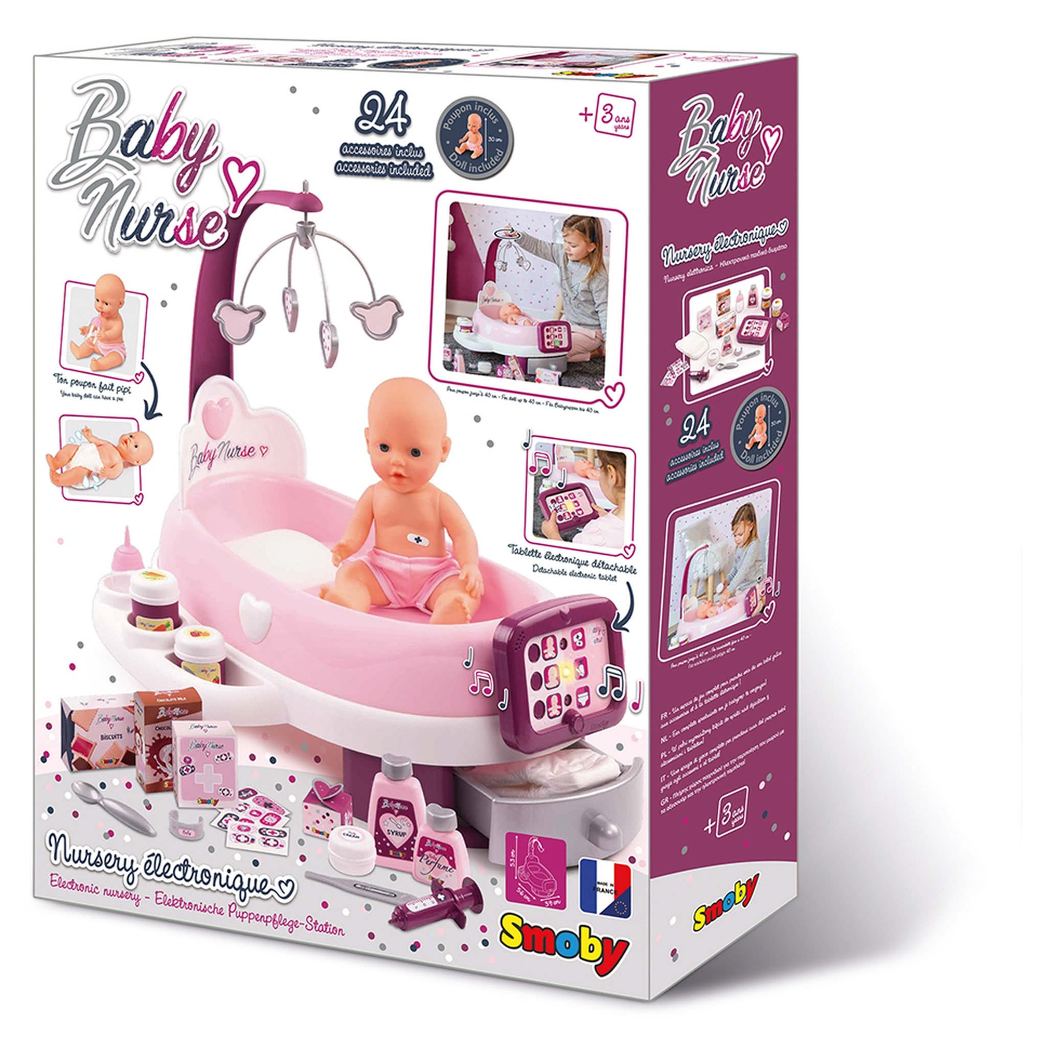 Voir la diapositive 9 : SMOBY Nursery électronique Baby Nurse
