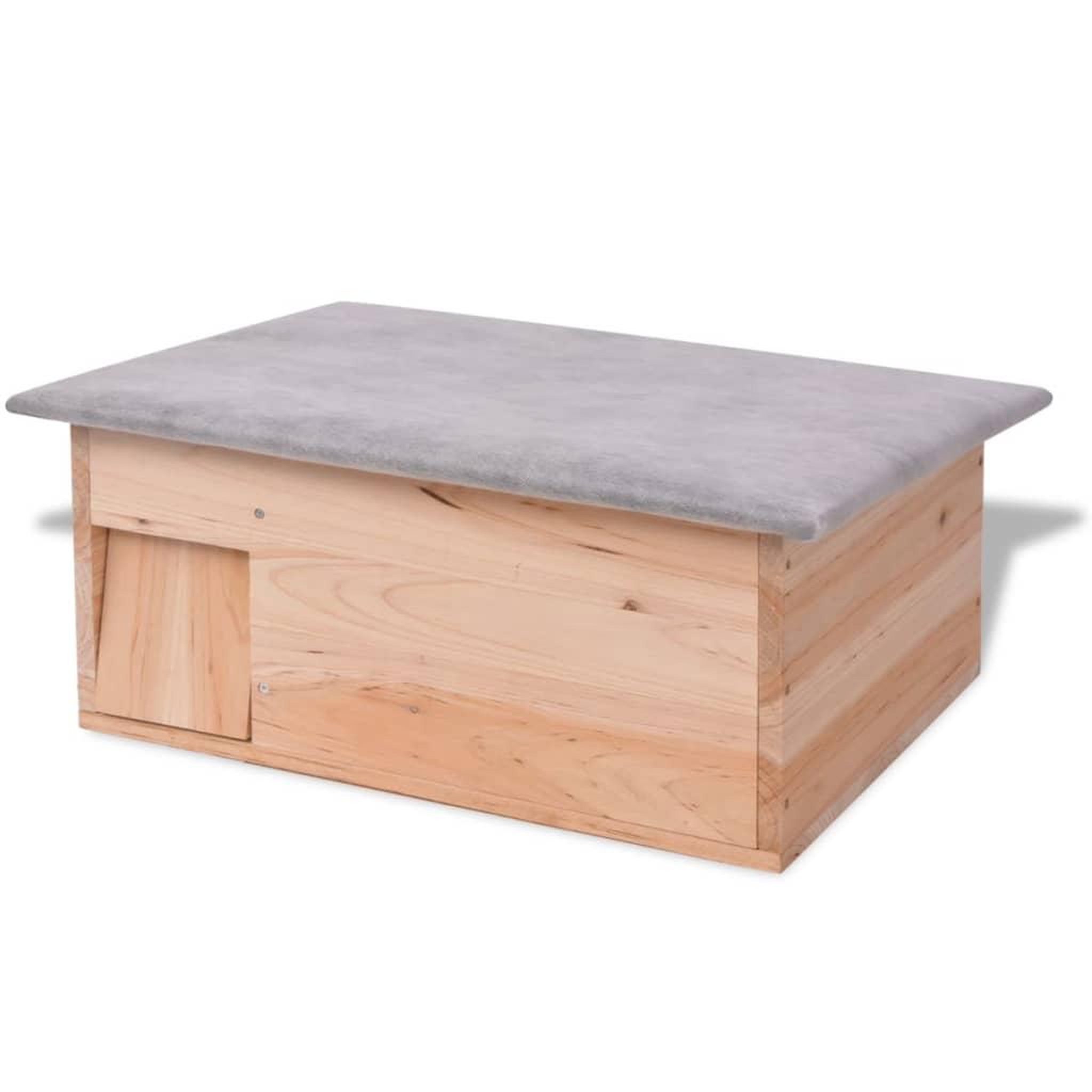Voir la diapositive 2 : VIDAXL Cabane pour herisson 45 x 33 x2 2 cm bois