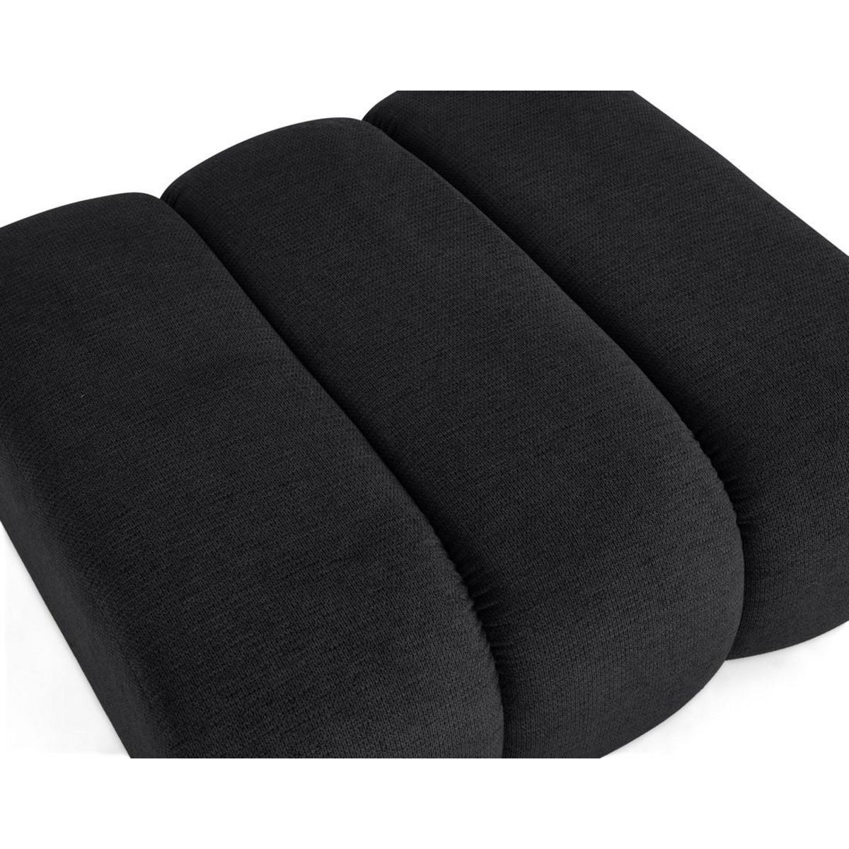 LISA DESIGN Debbie - pouf en tissu texturé