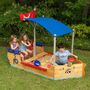 Voir la diapositive 1 : Kidkraft Bac à sable bateau de pirate - Bois - H1,51m -PIRATE 