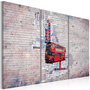 Voir la diapositive 1 : Paris Prix Tableau 3 Panneaux  Autour de la Grande Bretagne en Routemaster