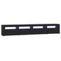 Voir la diapositive 2 : VIDAXL Meuble TV avec lumieres LED Noir 240x35x40 cm