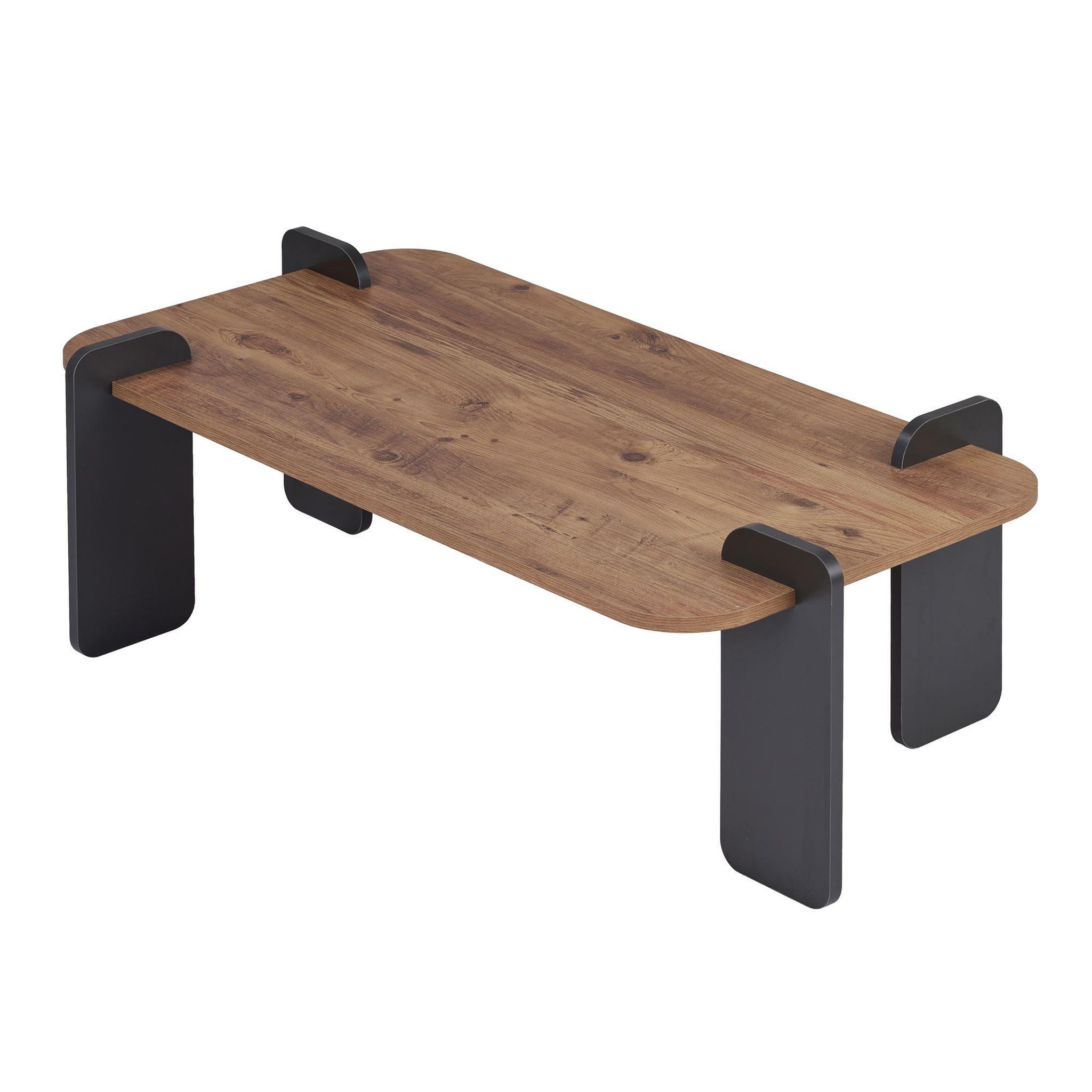 Habitat et Jardin Table basse en bois  renard  - 120 x 60 x 35 cm - marron clair