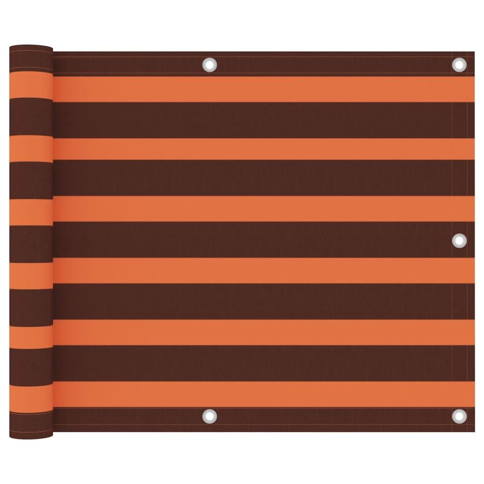Voir la diapositive 1 : VIDAXL Ecran de balcon Orange et marron 75x600 cm Tissu Oxford