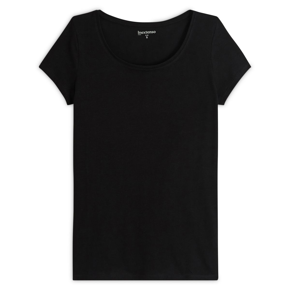 INEXTENSO T-shirt manches courtes noir femme