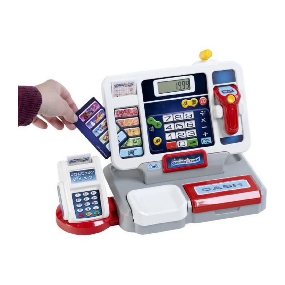 Klein Caisse enregistreuse électronique Shopping Center avec écran détachable et accessoires - KLEIN - 9389