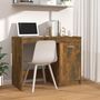 Voir la diapositive 1 : VIDAXL Bureau Chene fume 100x50x76 cm Bois d'ingenierie