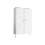 BEST MOBILIER Lavaggi - buffet haut - blanc - 166 cm. Coloris disponibles : Blanc