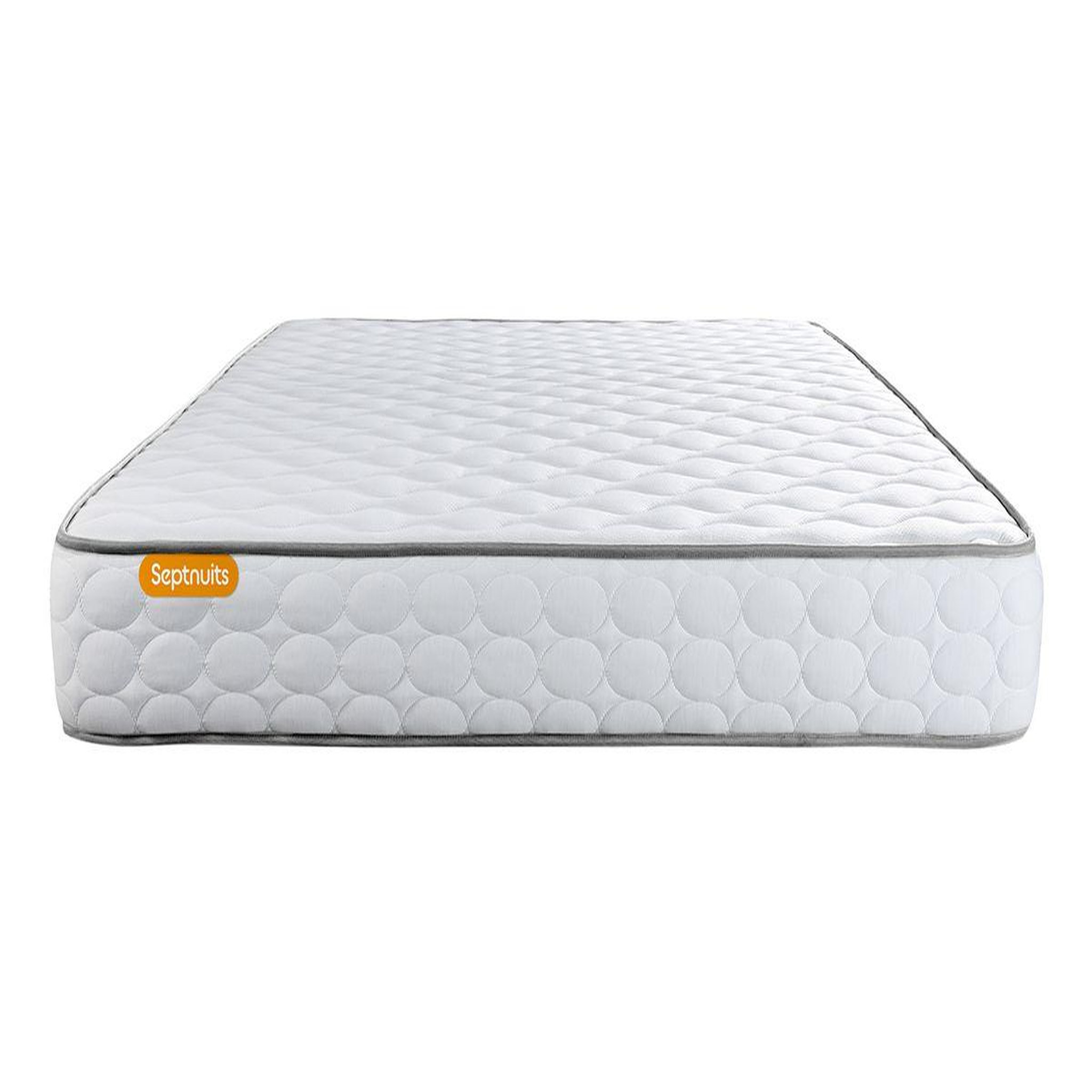 Voir la diapositive 3 : SEPTNUITS Matelas Mémoire de forme + double sommier gris Memo