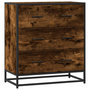 Voir la diapositive 2 : VIDAXL Buffet chene fume 68x35x76 cm bois d'ingenierie et metal