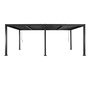 Voir la diapositive 5 : SWEEEK Pergola bioclimatique aluminium et acier 3x6m lames orientables + 2 stores 3m PALACE anthracite