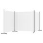 Voir la diapositive 5 : VIDAXL Cloison de separation 3 panneaux Blanc 525x180 cm Tissu