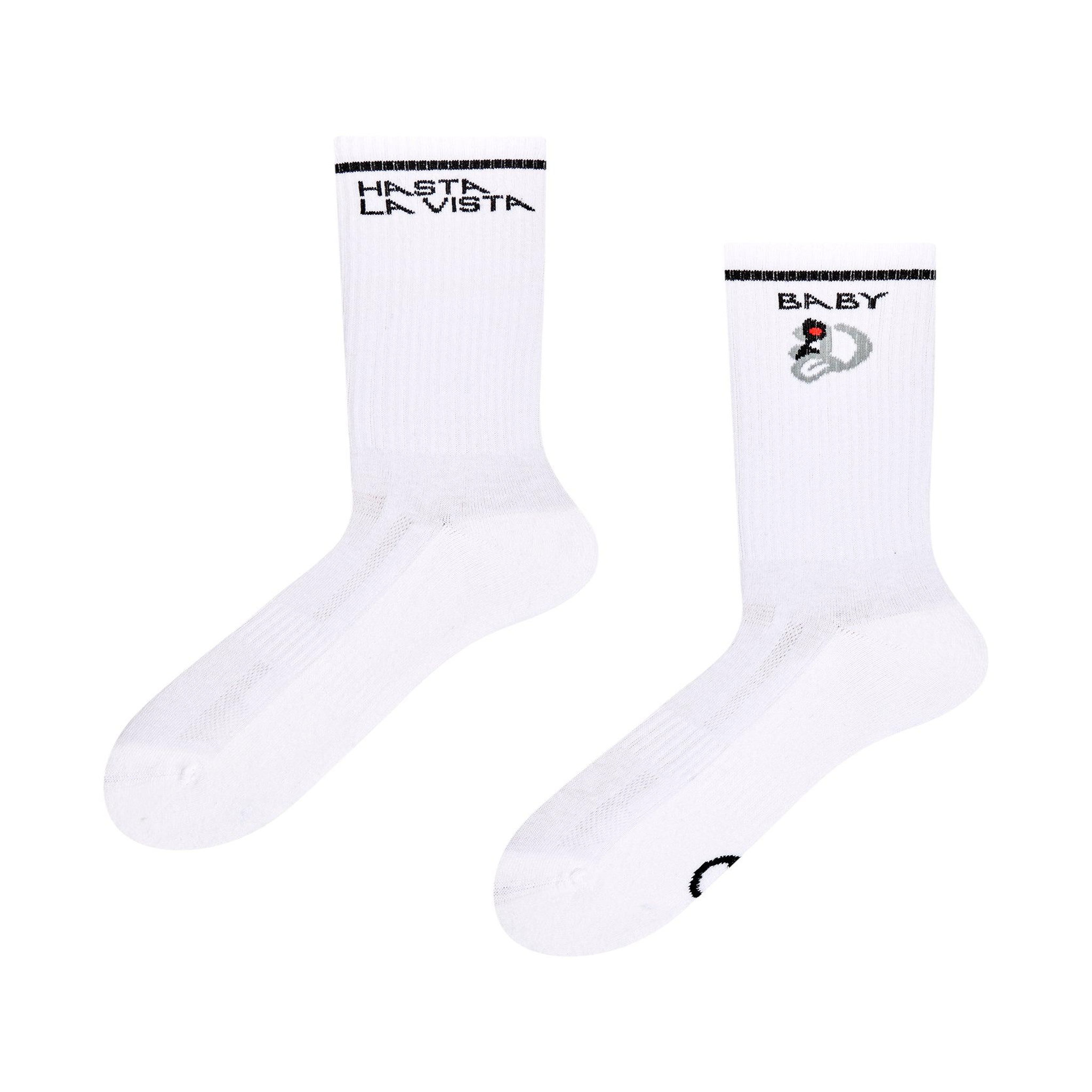 DEDOLES Chaussettes sport coolmax® hasta la vista, baby. Coloris disponibles : Blanc