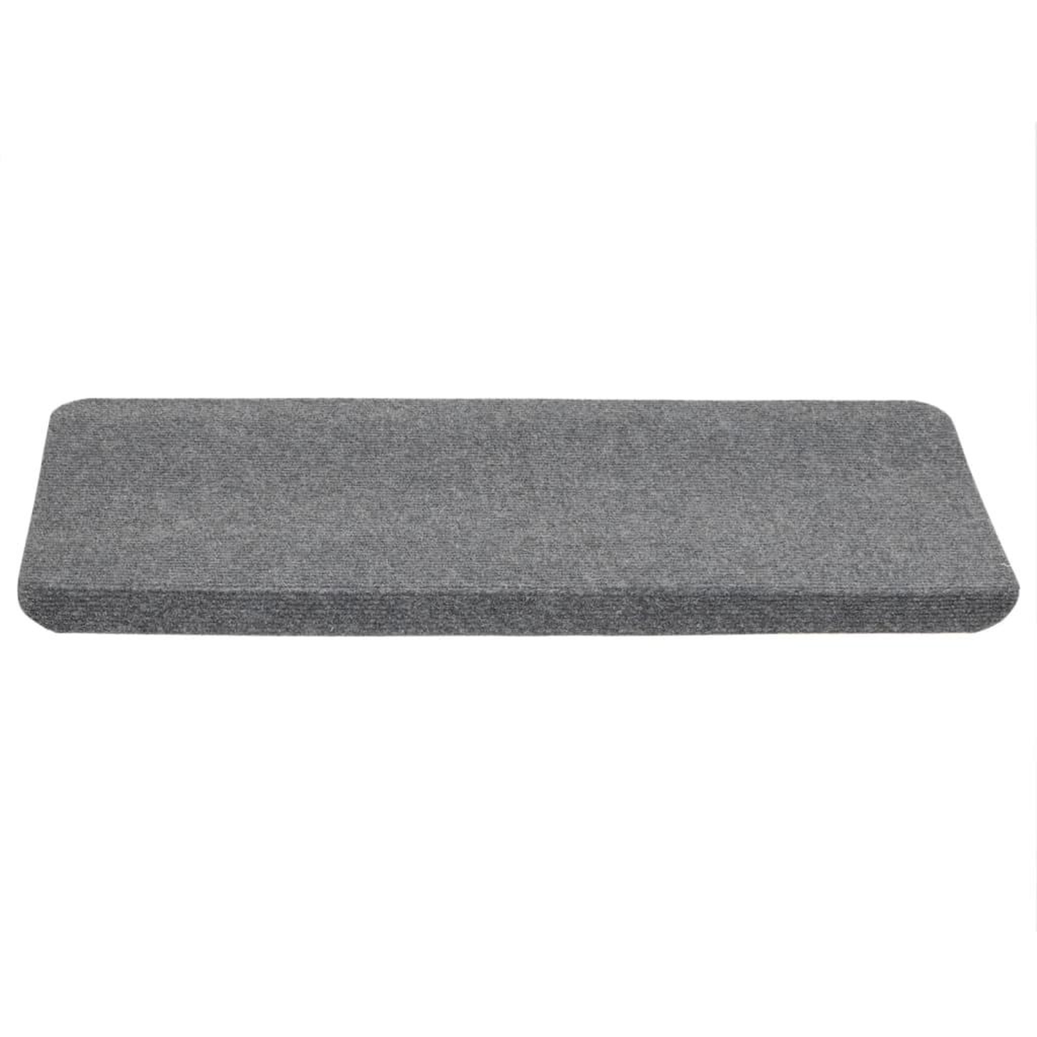 Voir la diapositive 4 : VIDAXL Tapis d'escalier autocollants 15 pcs 65x24,5x3,5 cm Gris