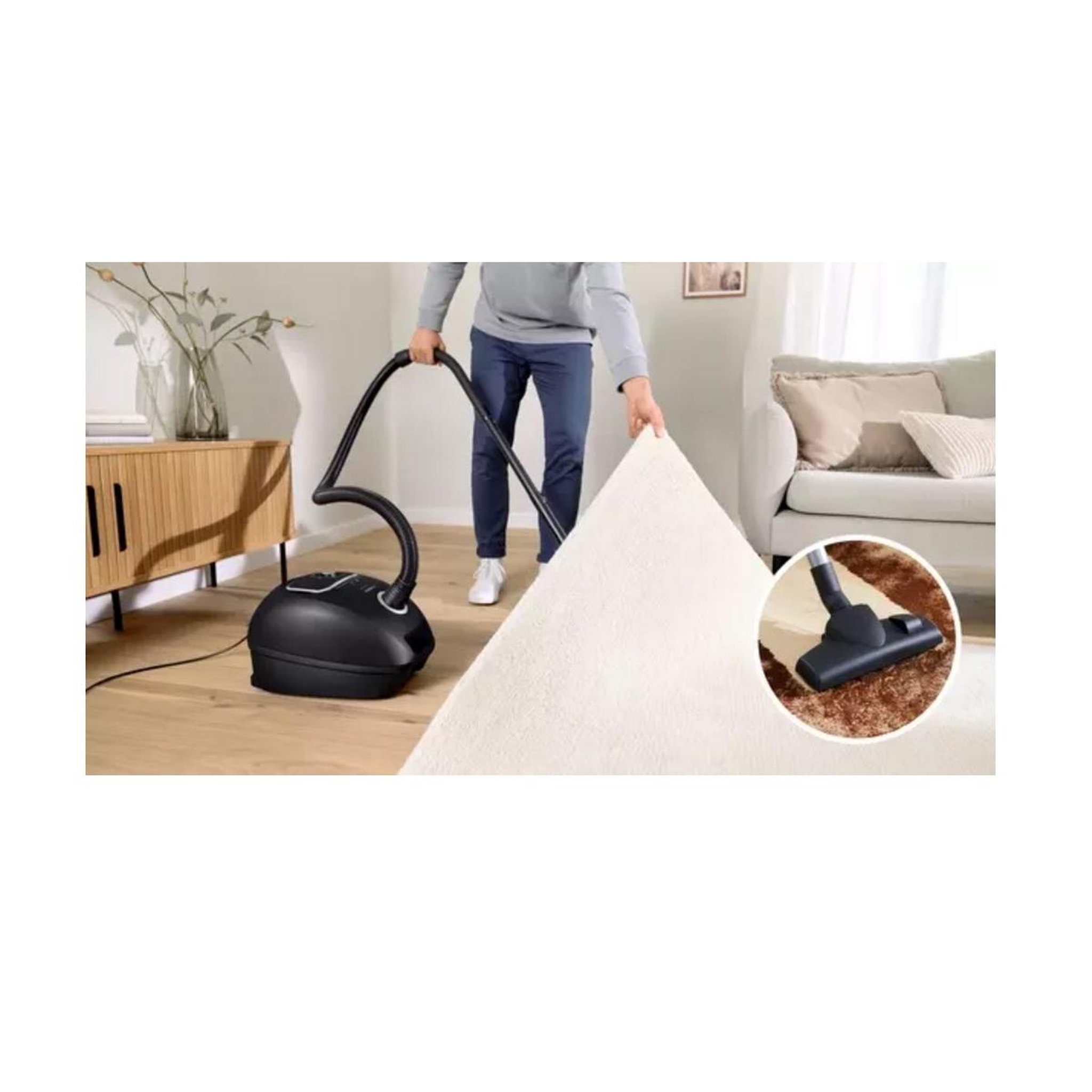 Voir la diapositive 4 : BOSCH Aspirateur traineau 600w 75db noir - bgb41ba1