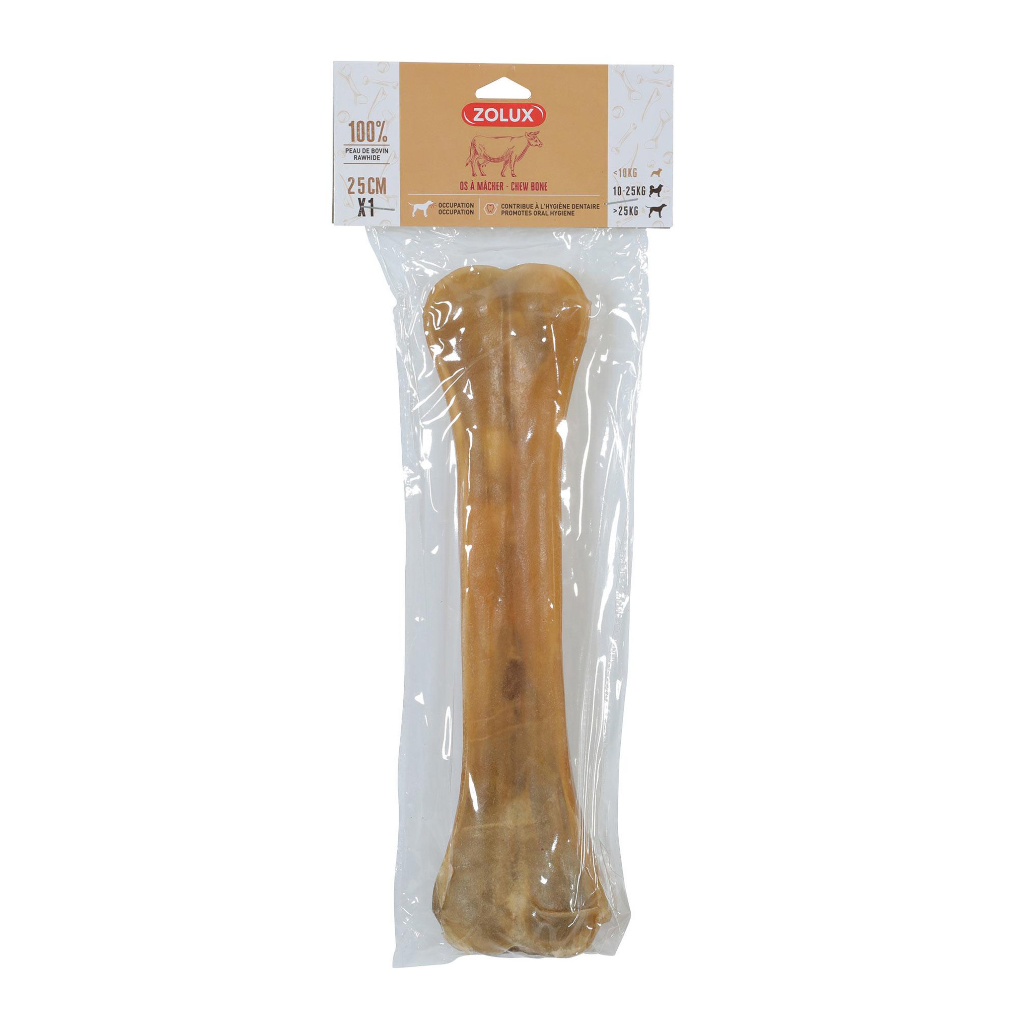 Zolux Os à mâcher en peau de bovin pour chien 25 cm -  ZOLUX