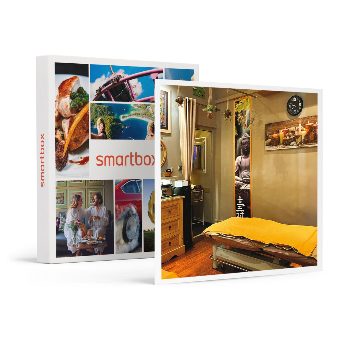 Smartbox Bien-être à Marseille : accès privatif au sauna ou bain bouillonnant et modelage de 30 min - Coffret Cadeau Bien-être