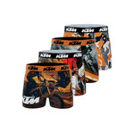 KTM Lot de 4 boxers homme Ktm Imprimé. Coloris disponibles : Noir