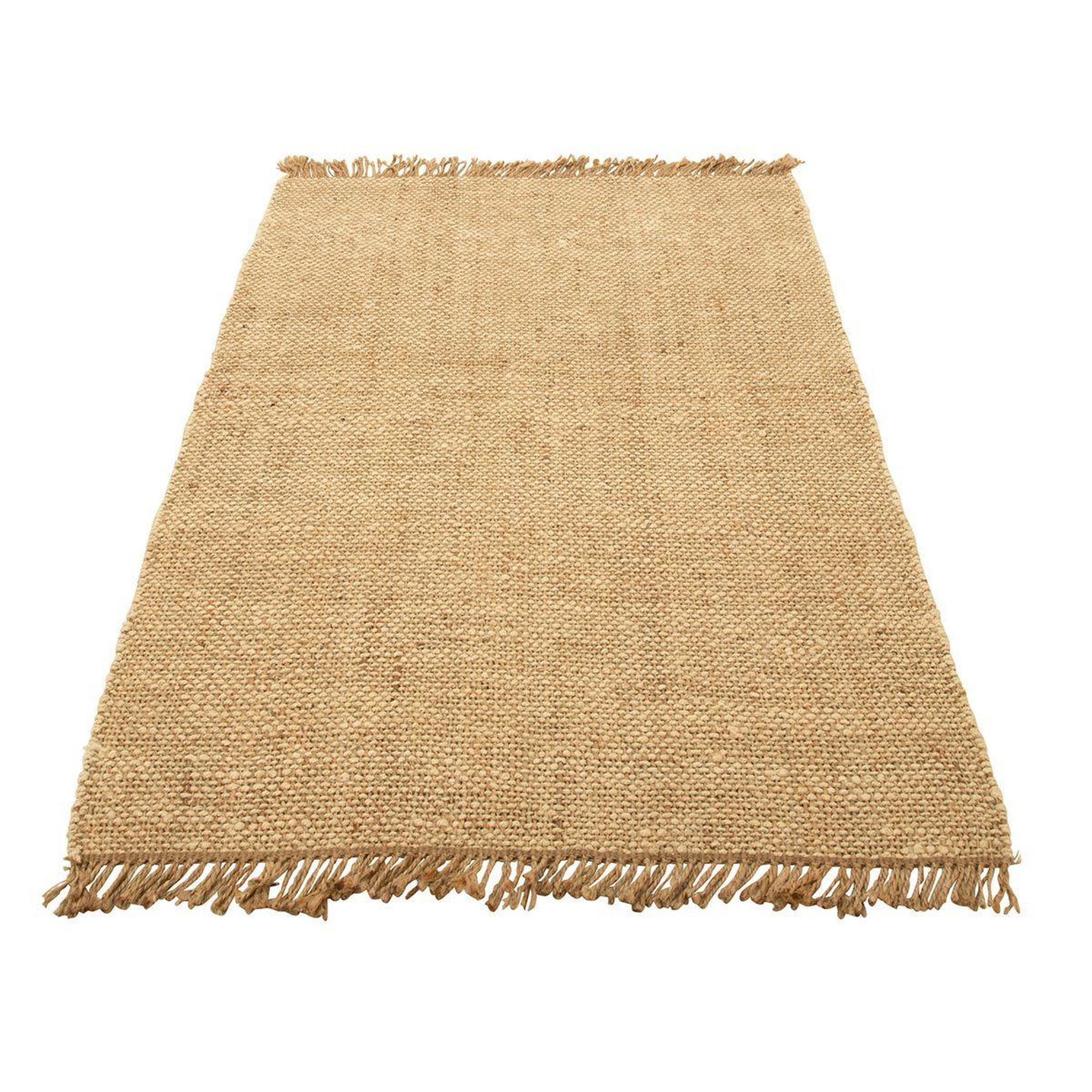 J-LINE Tapis déco en tissu  havana  162x243cm naturel