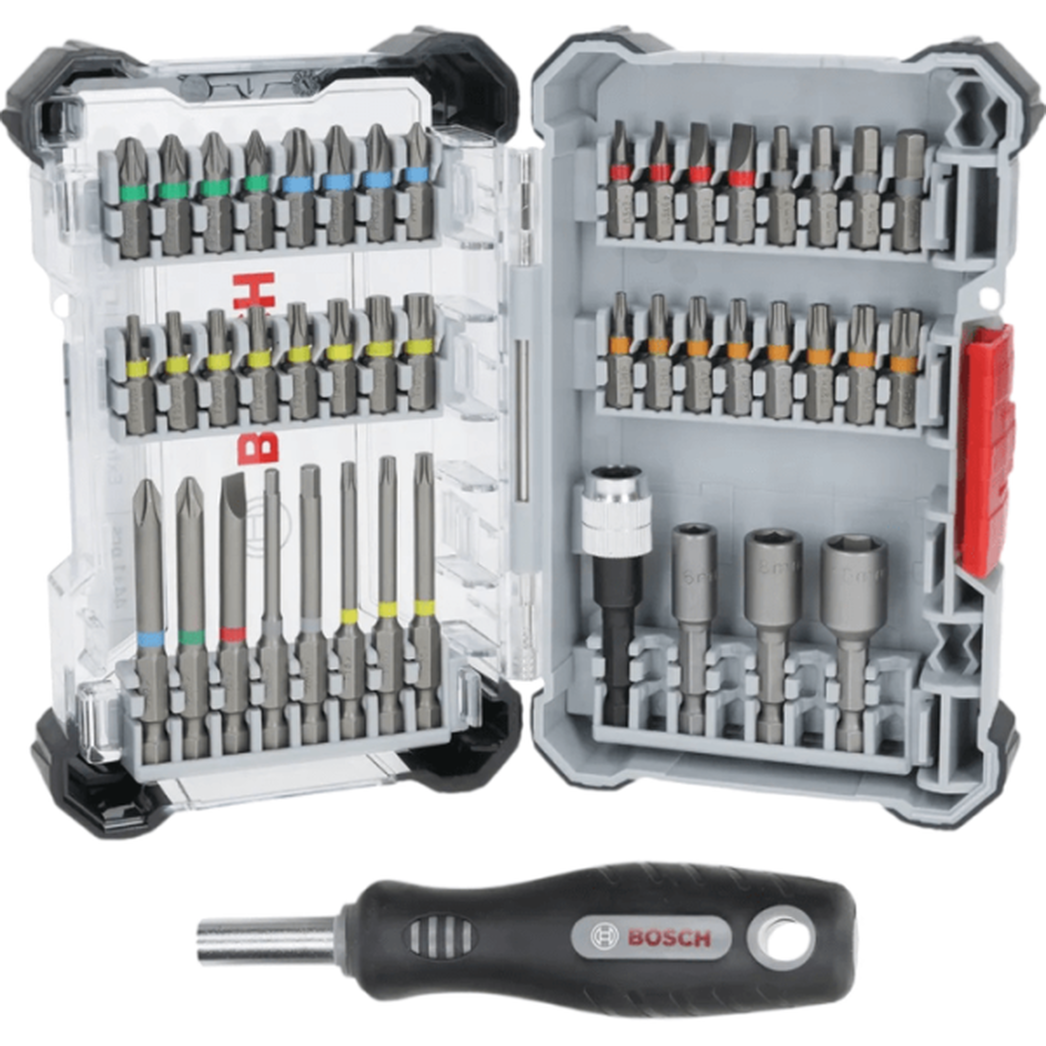 Bosch Professional Coffret de vissage 44 pcs bosch professional +poignée avec présentoir de comptoir