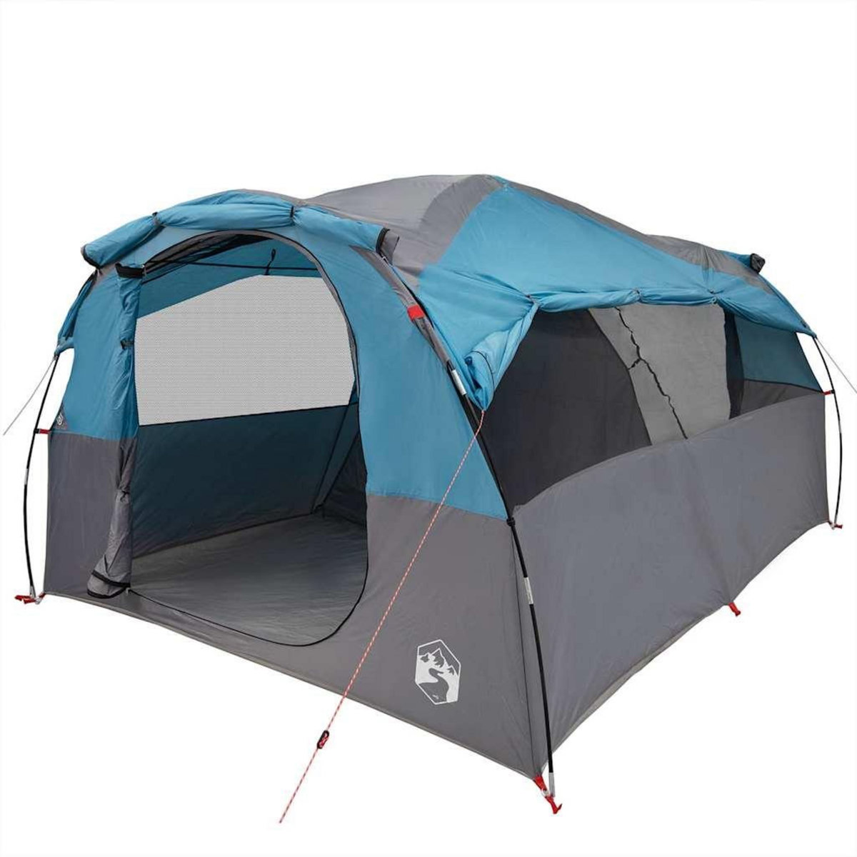 VIDAXL Tente familiale tunnel 6 personnes bleu impermeable