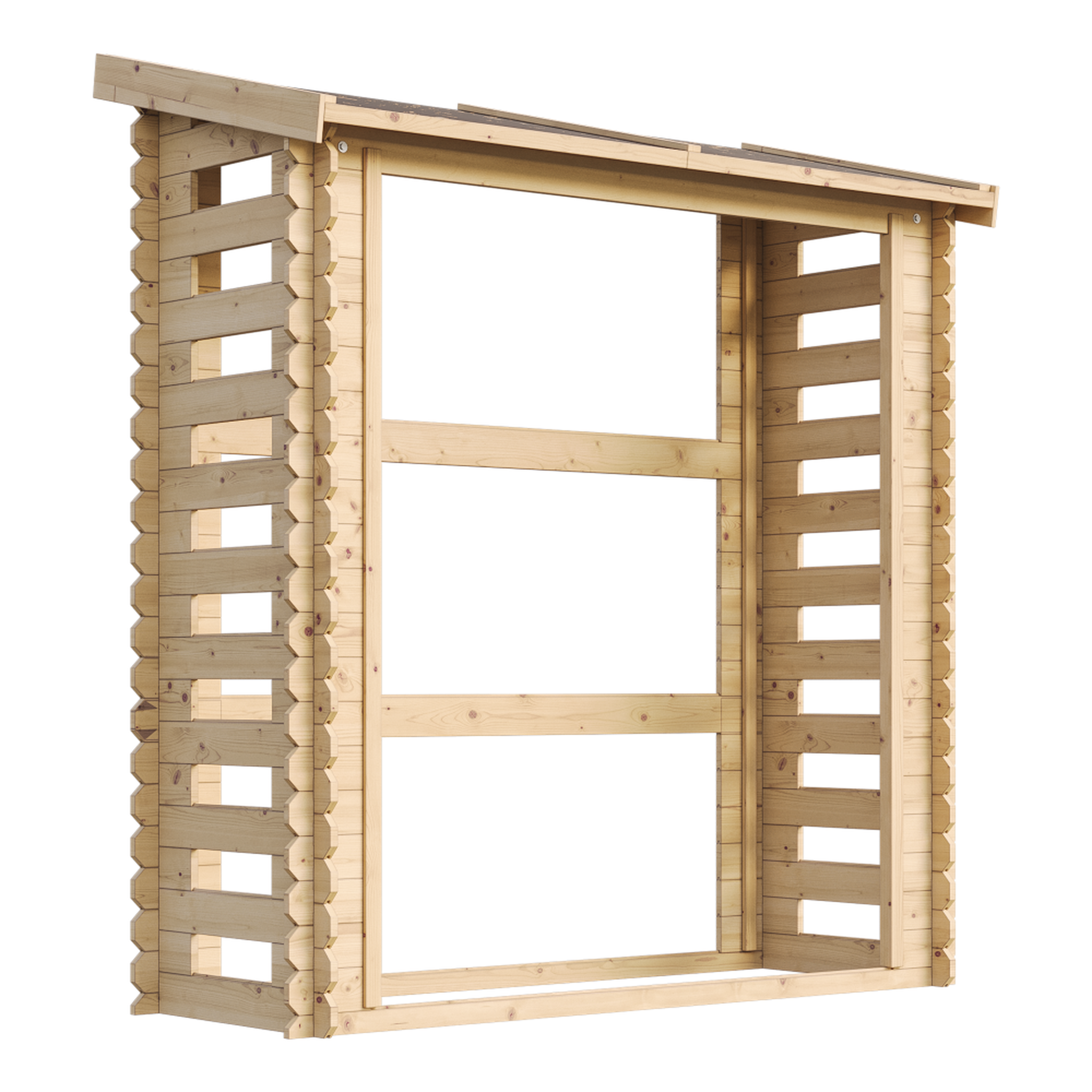 TIMBELA Abri à bûches 0.9 m2 - Abri De Stockage Du Bois et range bûches extérieur M201